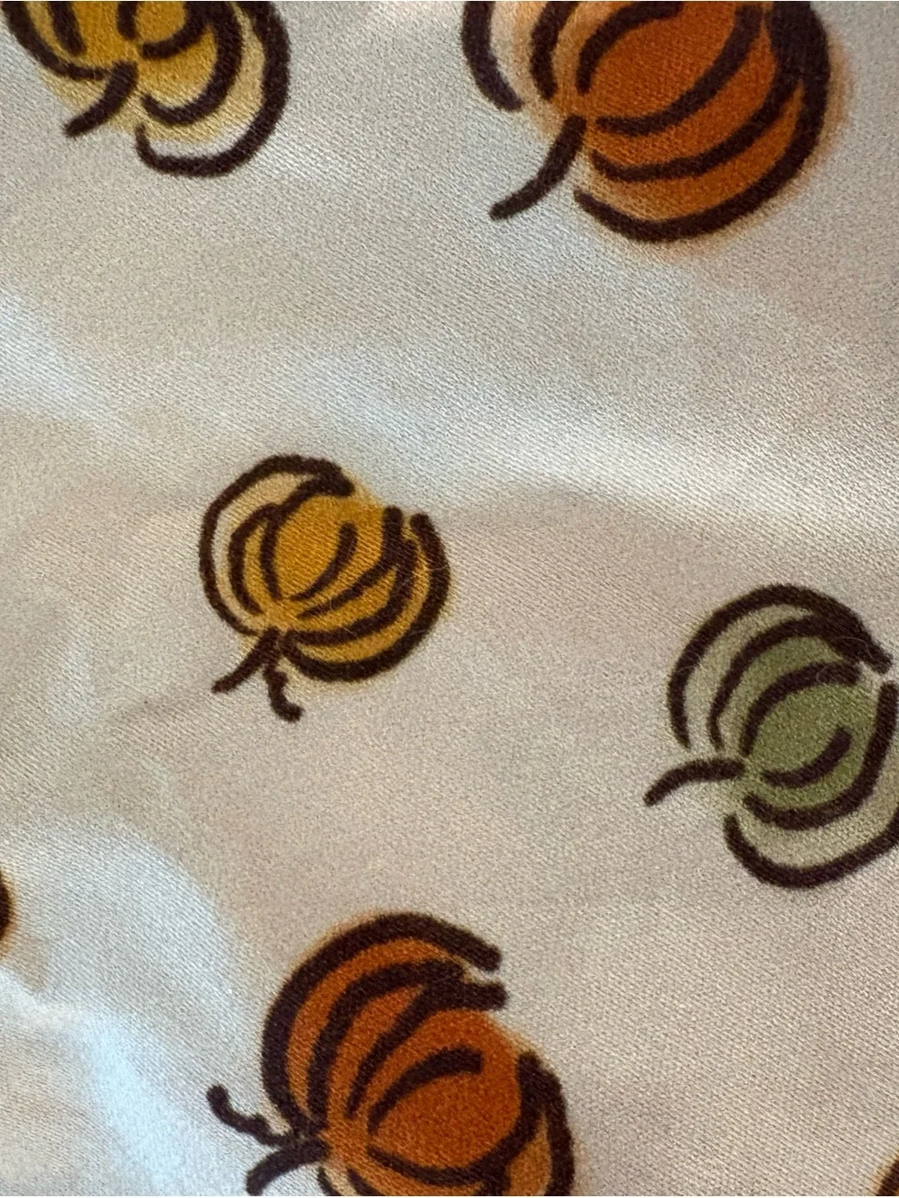 Sniff and Bark Pumpkin Print Bandana  - - Cream/Orange